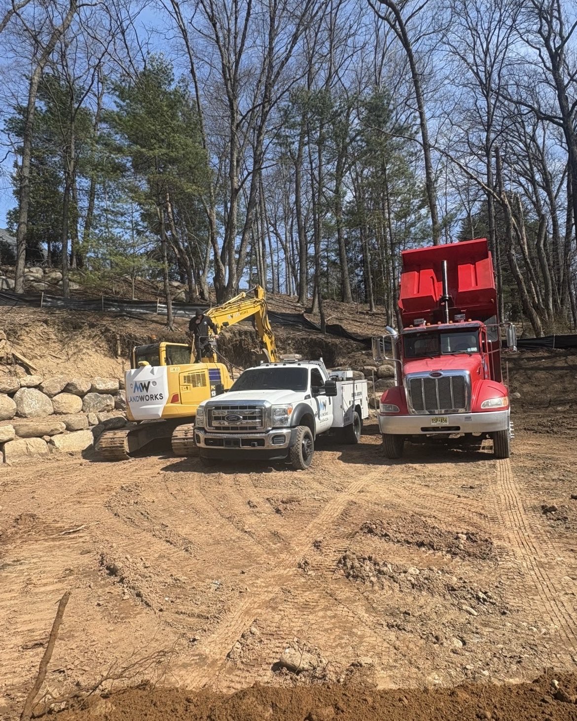 MW Landworks fleet on site
